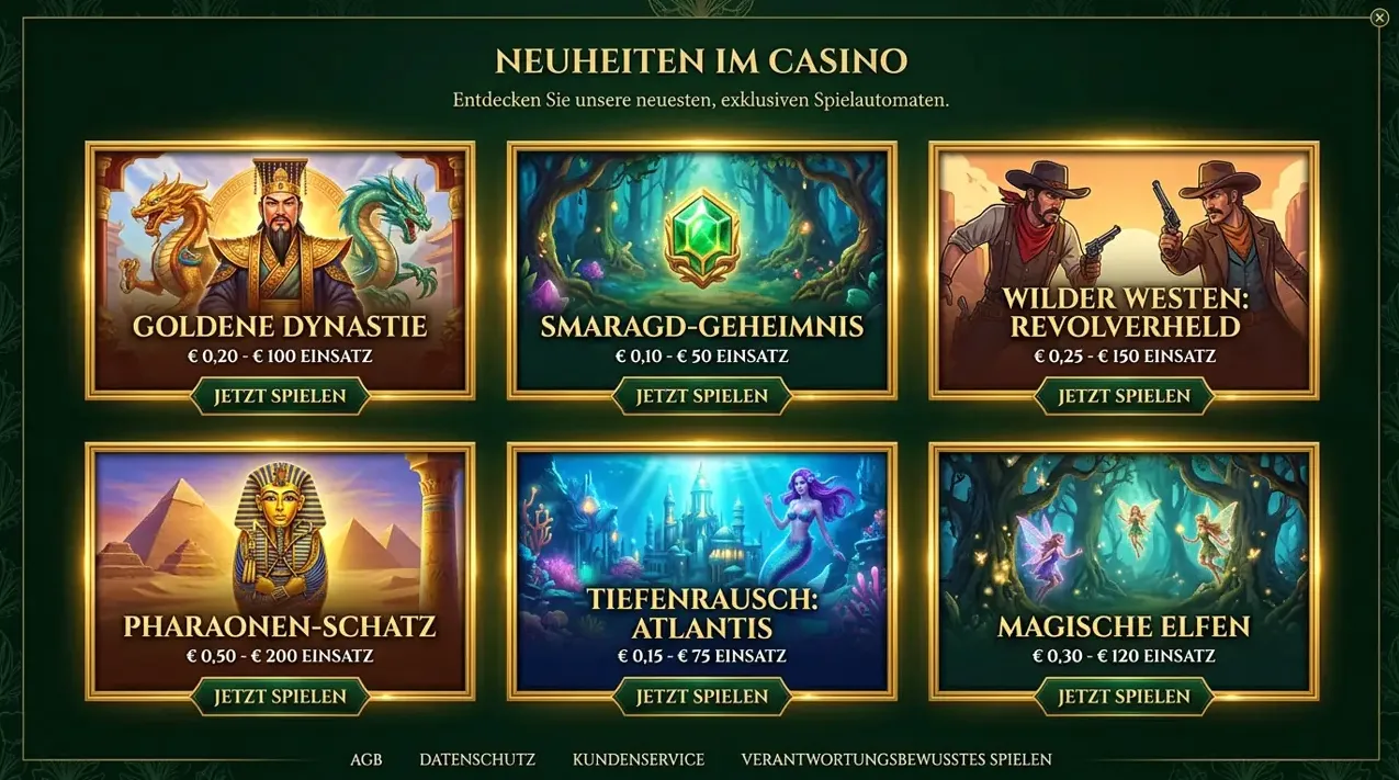Neue Spiele & Jackpots im Angebot von Betrophy